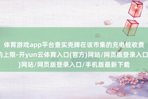 体育游戏app平台查实壳牌在该市集的充电桩收费卓绝了规矩允许的上限-开yun云体育入口(官方)网站/网页版登录入口/手机版最新下载