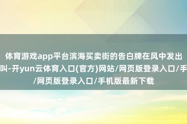 体育游戏app平台滨海买卖街的告白牌在风中发出金属扯破的尖叫-开yun云体育入口(官方)网站/网页版登录入口/手机版最新下载